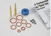 Traxxas O-ring and seal set carburetor/ O-rings: 2x1mm (3) 10x1mm (4) 2.5x1.15mm (2) 6.2x1.2mm (1)/ 5x.9mm O-ring installation tool/ 5.3x7.8x.6mm crush washer (2)/ carburetor dust boot (1) (TRX 2.5 2.5R)