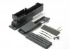 Traxxas Electronics box right/ box cover/ charge jack plug (rubber)/ foam padding and adhesive