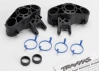 Traxxas Axle carriers left right (1 each) (use with larger 6x13mm ball bearings)/ bearing adapters (for 6x12mm ball bearings) (2)/ dust boot retainers (4)