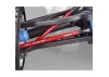 Traxxas 7075-T6 red-anodized Aluminium TUBES toe links (128mm fits front or rear) (2)/ rod ends rear (4)/ rod ends front (4)/ wrench (1)