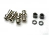 Traxxas Hollow ball tall centered (2)/ tall offset hollow ball (2)/ bump steer adjustment shims 3.5mm (2) 1.17mm (2)