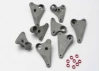 Traxxas Rocker arm set progressive-2 (90-T)/ spacers (red Aluminium) (8)