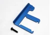 Traxxas Chassis brace Revo (3mm 6061-T6 Aluminium) (blue-anodized)/ 4x16mm BCS (works with both extended and standard length chassis)