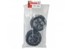 Traxxas Talon tires Gemini black chrome wheels foam inserts (assembled glued) (2) (use with 17mm splined wheel hubs nuts) (TSM rated)