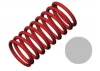 Traxxas Spring Shock (red) (GTR) (4.9 rate silver) (1 pair)