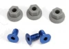 Traxxas Wing mounting hardware (4x8mmCCS (Aluminium)(3)/ 4x7mm flanged NL (3)