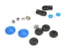 Traxxas Rebuild kit GTR composite Shocks (x-rings bladders all pistons piston nuts Shock rod ends) renews 2 Shocks