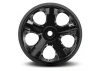 Traxxas All Star Black Chrome Wheels - 2.8 Inch Diameter - Bearing Fit