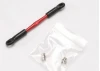 Traxxas Turnbuckle Aluminium (red-anodized) camber link 58mm (1) (assembled with rod ends and hollow balls) (see part 5539X for complete set of Jato Aluminium turnbuckles)