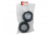 Traxxas Tires wheels assembled glued (Geode chrome wheels Canyon AT tires foam inserts) (2) (use with 17mm splined wheel hubs nuts part 5353X beadlock-style sidewall protectors part 5665 5666 5667)