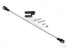 Traxxas Rudder pushrod assembled/ servo horn/ 3x18mm BCS (stainless) (1)/ 3x15mm CS (stainless) (1)/ 3x6mm CS (stainless) (1)/ NL 3.0 (1)