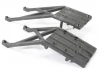 Traxxas Skidplates front rear (black)