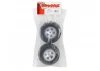 Traxxas SCT Short Course Tyres on SCT Chrome/Chrome Wheels - 12mm Hex (2)