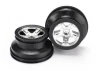 Traxxas Short Course Chrome SCT Wheels - Black Beadlock - 12mm Hex (2) (2WD Front)