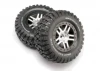 Traxxas BF Goodrich Short Course Tyres on SS Chrome/Black Wheels (2WD Front)