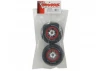 Traxxas BF Goodrich Soft Short Course Tyres on SS Chrome/Red Wheels (2WD Front)