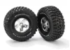Traxxas BF Goodrich Short Course Tyres on SCT Chrome/Black Wheels - 12mm Hex (2)