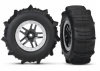 Traxxas Paddle Tyres Assembled on Short Course Wheels - 4WD Front or Rear - 2WD Rear - 1 Pair