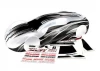 Traxxas Body XO-1 ProGraphix (graphics are printed requires paint final color application) / wing / wing uprights (2) / washers (2) / decals