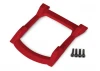 Traxxas Skid plate roof (body) (red)/ 3x12mm CS (4)