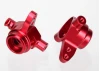Traxxas 6061-T6 Aluminium Steering blocks (red-anodized)