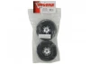 Traxxas Tires wheels assembled glued (S1 ultra-soft off-road racing compound) (SCT Split-Spoke satin chrome black beadlock style wheels Kumho tires foam inserts) (2) (4WD front/rear 2WD rear only)