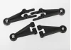 Traxxas Suspension arms front (2 lower 2 upper assembled with ball joints)