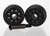 Traxxas Wheels (2)/ axle (1) (for wheelie bar 6978)