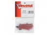 Traxxas Push rod (molded composite) (red) (4)/ hollow balls (8)