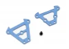 Traxxas Bulkhead tie bars front rear (blue-anodized Aluminium)/ 2.5x6 CS (1)