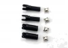 Traxxas Half shafts left or right (internal splined half shaft (2)/external splined half shaft) (2)/ metal u-joints (4)
