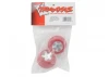 Traxxas Wheels SCT satin chrome red beadlock style dual profile (1.8 inner 1.4 outer) (2)