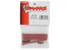 Traxxas Push rod (molded composite) (red) (4)/ hollow balls (8)