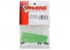 Traxxas Push rod (molded composite) (green) (4)/ hollow balls (8)