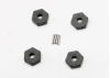 Traxxas Wheel hubs hex (4)/ axle pins (1.5x8mm) (4)