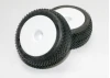 Traxxas Tires wheels assembled glued (white dished 2.2 wheels Response Pro 2.2 tires foam inserts) (2)