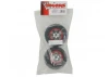 Traxxas Tires and wheels assembled glued (Geode chrome red beadlock style wheels Canyon AT tires foam inserts) (1 left 1 right)
