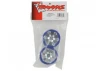 Traxxas Wheels Geode 2.2 (chrome blue beadlock style) (12mm hex) (2)