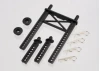 Traxxas Body mount rear/ body mount posts front (2)/body washer rear (2) (for Fiesta/Rally body)