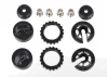 Traxxas Caps and spring retainers GTR long/xx-long Shock (upper cap (2)/ hollow balls (4)/ bottom cap (2)/ upper retainer (2)/ lower retainer (2)
