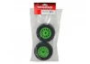 Traxxas Tires wheels assembled glued (Green wheels BFGoodrich Rally gravel pattern tires foam inserts) (2) (TSM rated)