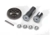 Traxxas Gear set differential metal (output gears (2)/ spider gears (4)/ ring gear 35T (1)/ 2x14.8mm pin (1)