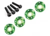 Wheel nut washer - machined Aluminium - green / 3x12mm CS (4)