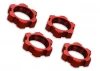 Traxxas X-MAXX Wheel nuts splined 17mm serrated (red-anodized) (4)