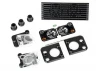 Traxxas Grill Land Rover Defender/ grill mount (3)/ headlight housing (2)/ lens (2)/ headlight mount (2) (fits 8011 body)