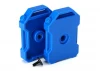 Traxxas Fuel canisters (blue) (2)/ 3x8 FCS (1)