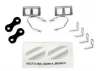 Traxxas Mirrors side chrome (left right)/ retainers (2)/ body clips (4)