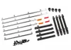 Traxxas Side trim left right (chrome)/ retainers/ LED lens/ 2.6x8 BCS (24)