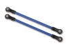 Traxxas Suspension links rear lower blue (2) (5x115mm powder coated steel) (assembled with hollow balls) (for use with 8140X TRX-4 Long Arm Lift Kit)