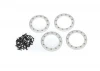 Traxxas Beadlock rings satin (2.2) (Aluminium)(4)/ 2x10 CS (48)